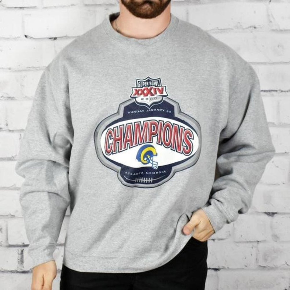 Vintage Y2K Heavyweight XXXIV Superbowl 2000 Championship Sweatshirt